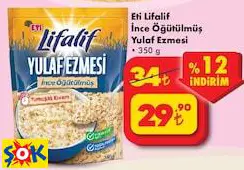 ETİ LİFALİF İNCE ÖĞÜTÜLMÜŞ YULAF EZMESİ ETİ LİFALİF İNCE ÖĞÜTÜLMÜŞ YULAF EZMESİ